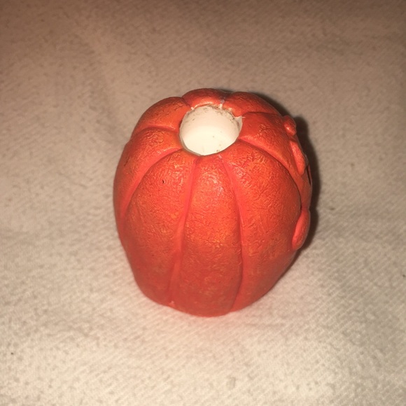 Ceramic Pumpkin Candle Stick Holder - Halloween Decoration - Picture 6 of 10